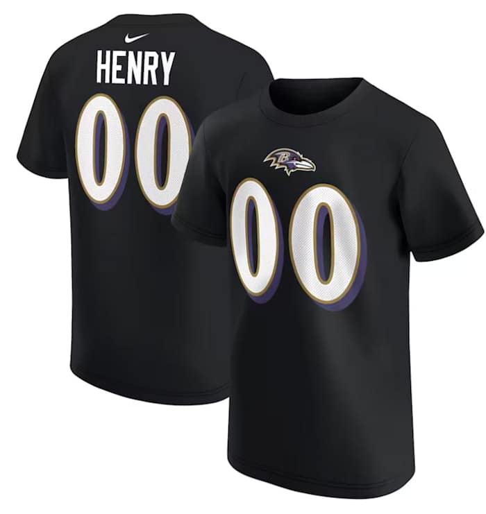 Derrick Henry Baltimore Ravens Nike Youth Player Name & Number T-Shirt - $31.99